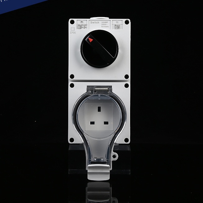industrial control socket with switch