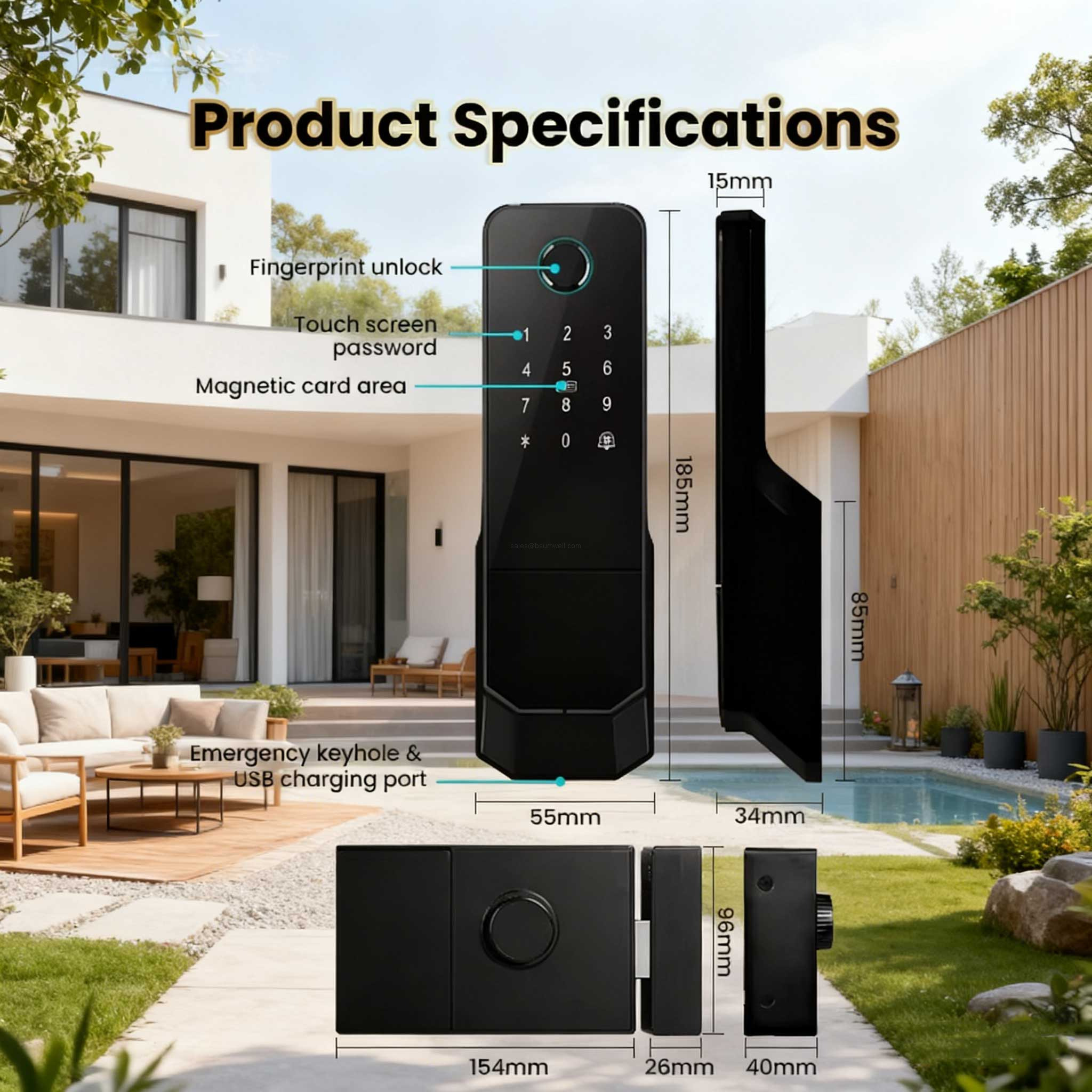 fingerprint paddle lock​