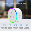 Tuya Wifi Smart Outlet Monitor 16A RGB Smart Plug AU Power Outlet Remote Control Timer Australian Smart plug
