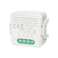 Tuya Smart WiFi Dimmer Switch Module Smartlife APP Wireless Control Support 2 Ways