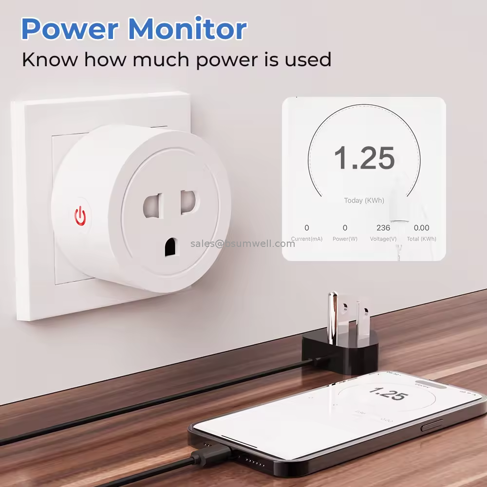 Hot-sell 240V UK Smart WiFi Socket WiFi Smart Switch Plug