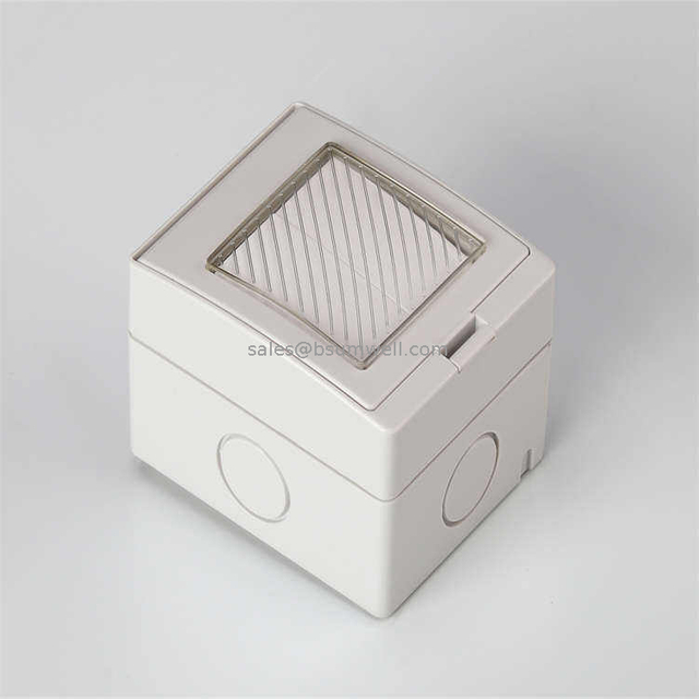 Wall Mounted 20A 2 Gang 1 Way Switch Waterproof IP55 Electric Industrial Socket Box Push Button Switches