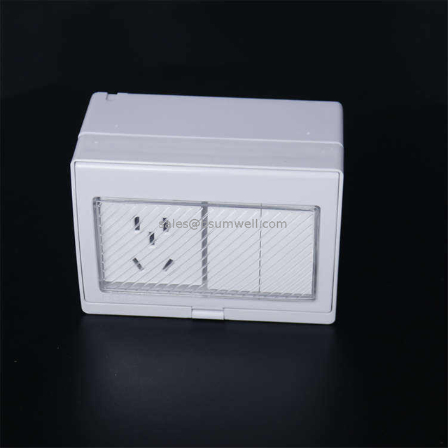 Made In China 2 Gang Switch 1 Gang Socket IP55 Waterproof Outdoor Switches And Socket Push Button Switch