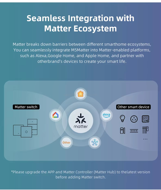 ODM Matter Smart Switch DIY Light Switch Work led light switch