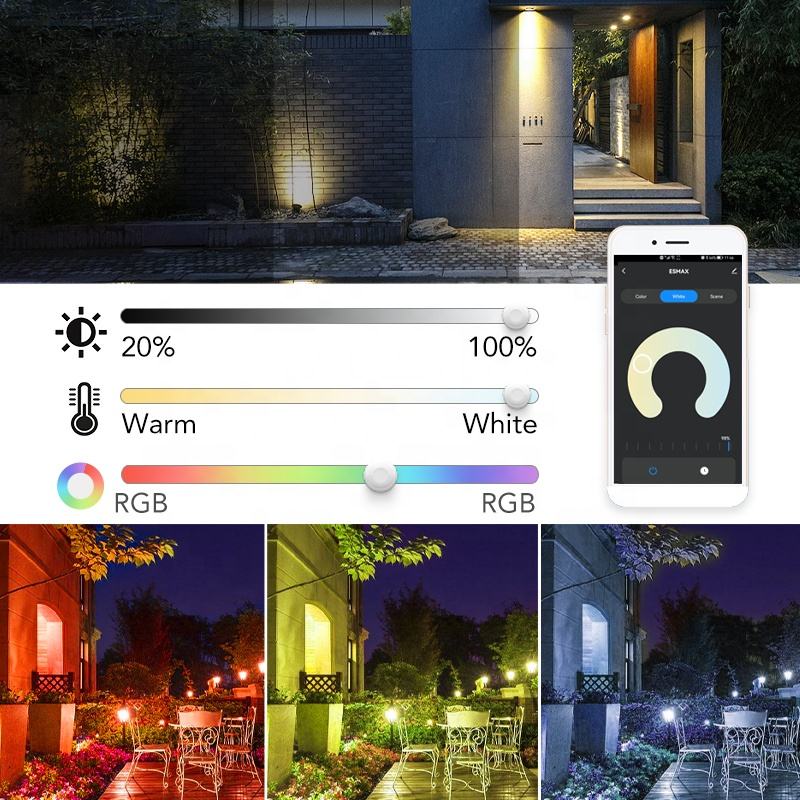 IP66 Waterproof Outdoor Tree Garden Floodlight LED Flood Light 30w 50w 100w RGB+W+C Multicolor Smart IR Remote Control 100W CE