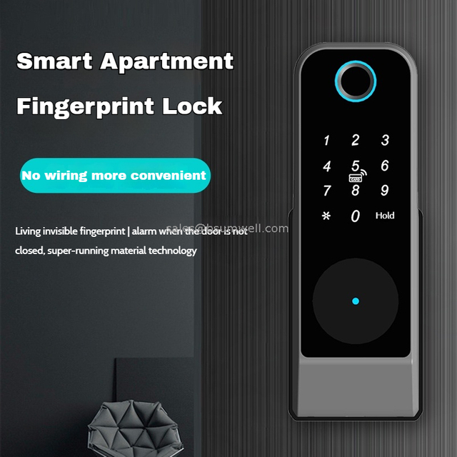 Waterproof Tuya Digital Rim Door Lock IP65 deadbolt combo lock