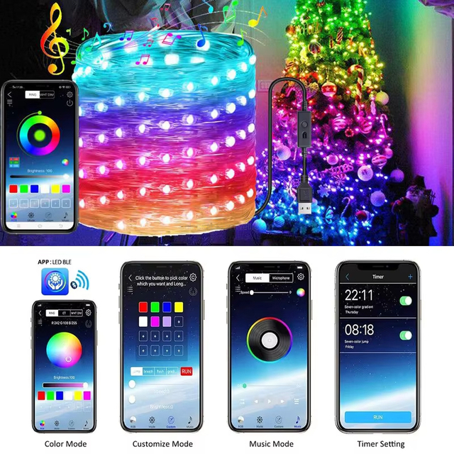 Luces Led decorative Lighting christmas Tree Lights