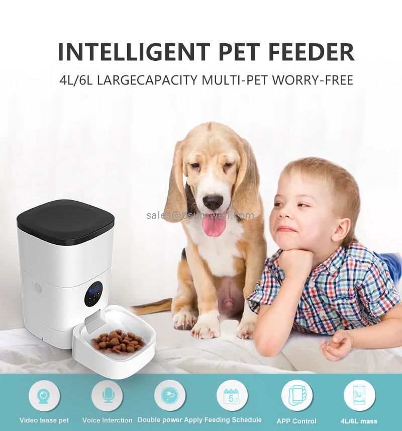 6L Full HD 1080P Video Camera Pet Bowls 8 Meals Per Day Voice Interaction Automatic Pet Feeder