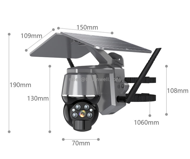 Wholes Price Tuya App CCTV Camera Color Night Vision Solar Wifi Camera With Sim Card 4G Solar Camera
