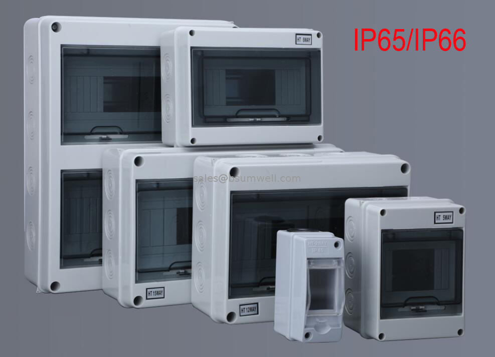 IP65 ABS/PC SHA-4 4way MCCB Distribution Outdoor Battery Distribution Enclosure