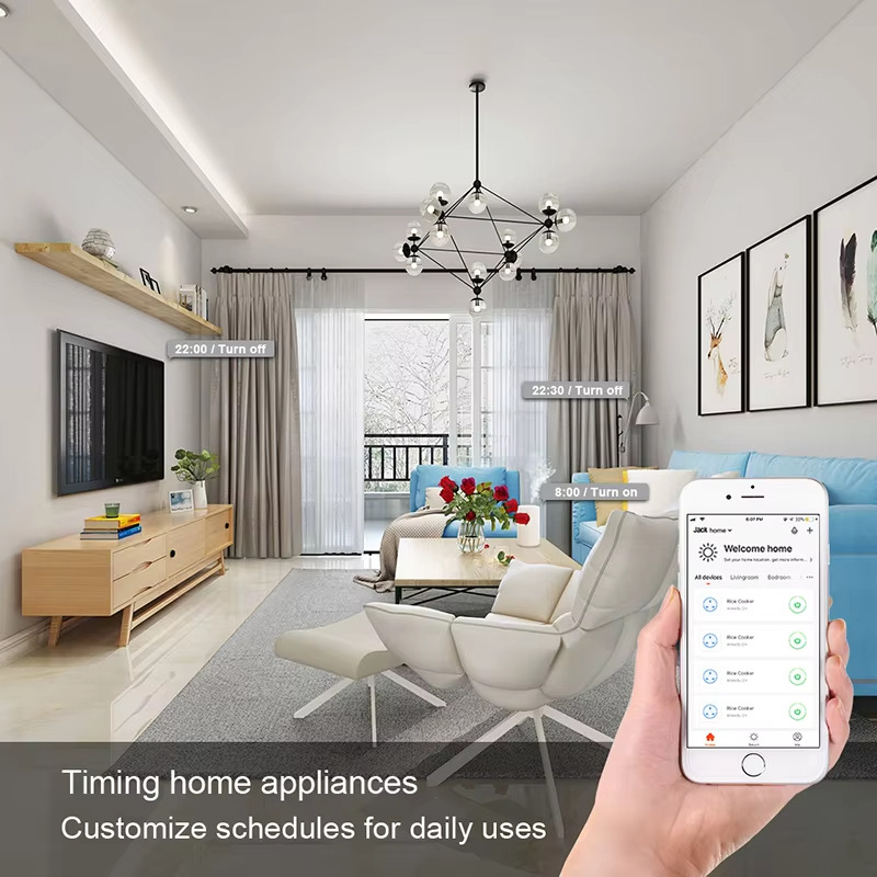 Timing home appliances Customize schedules for daily uses