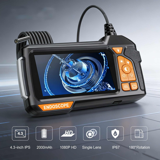 8mm waterproof industrial endoscope