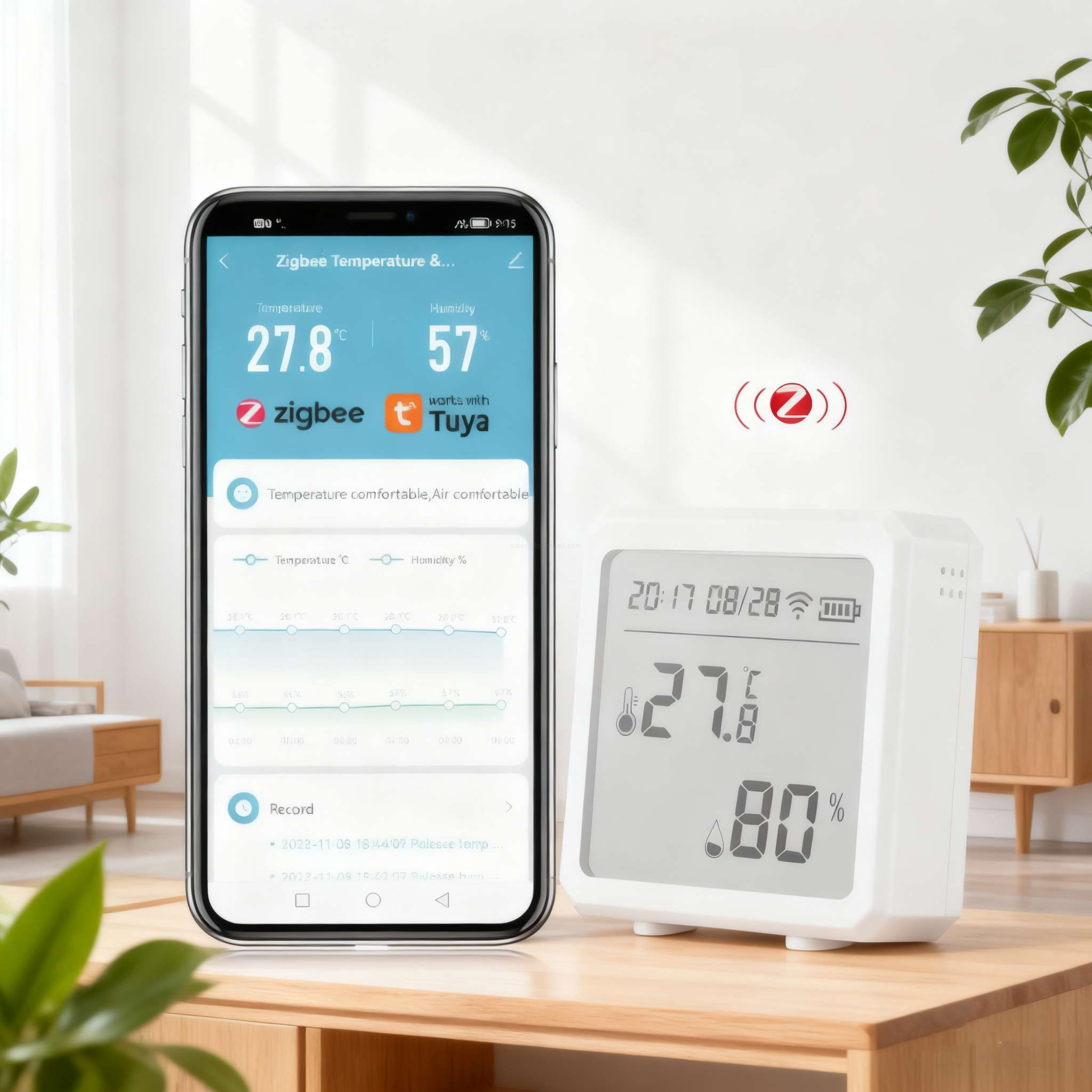 Alexa Enabled Zigbee Temp Monitor