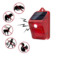 solar Motion Alarm With Siren And Strobe Light