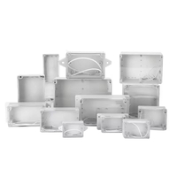 120*81*65mm Oem Abs Plastic Enclosure IP65 Grey Color Clear Lid Enclosure Junction Box