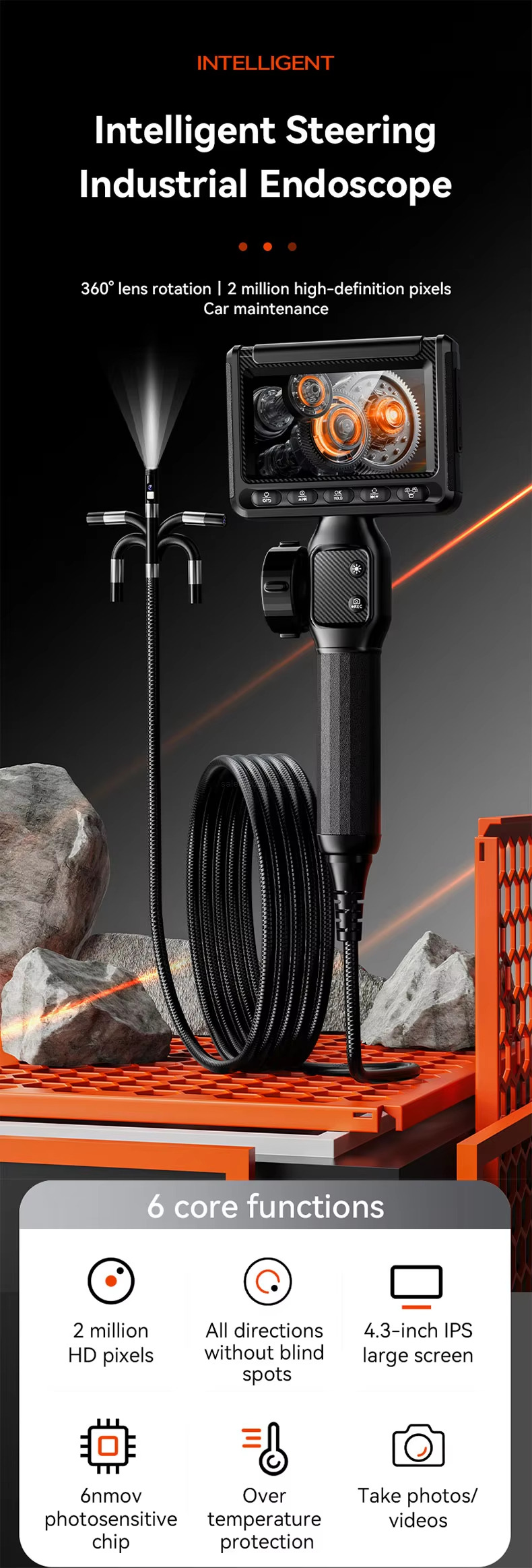 Intelligent SteeringIndustrial Endoscope