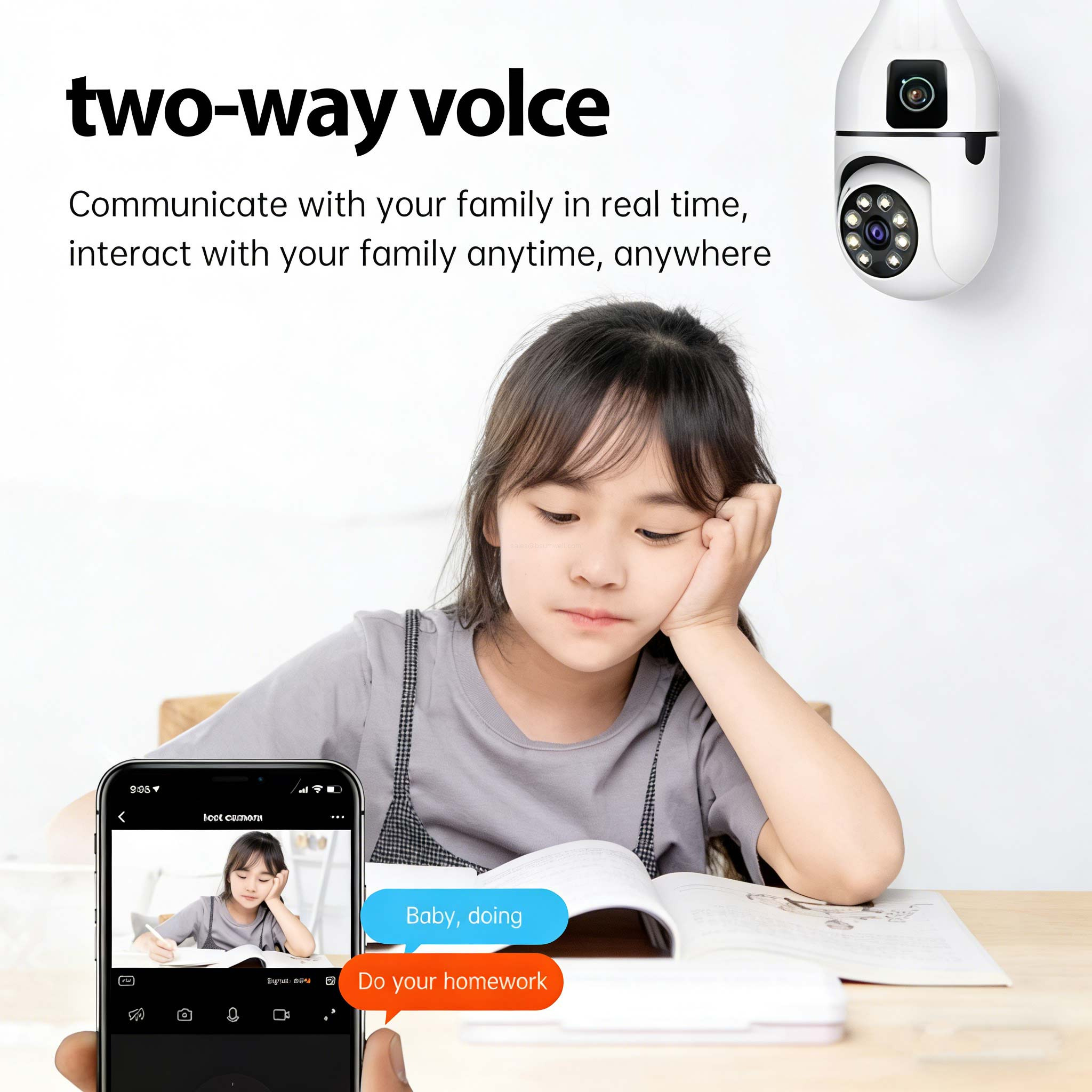 easy-install bulb surveillance camera