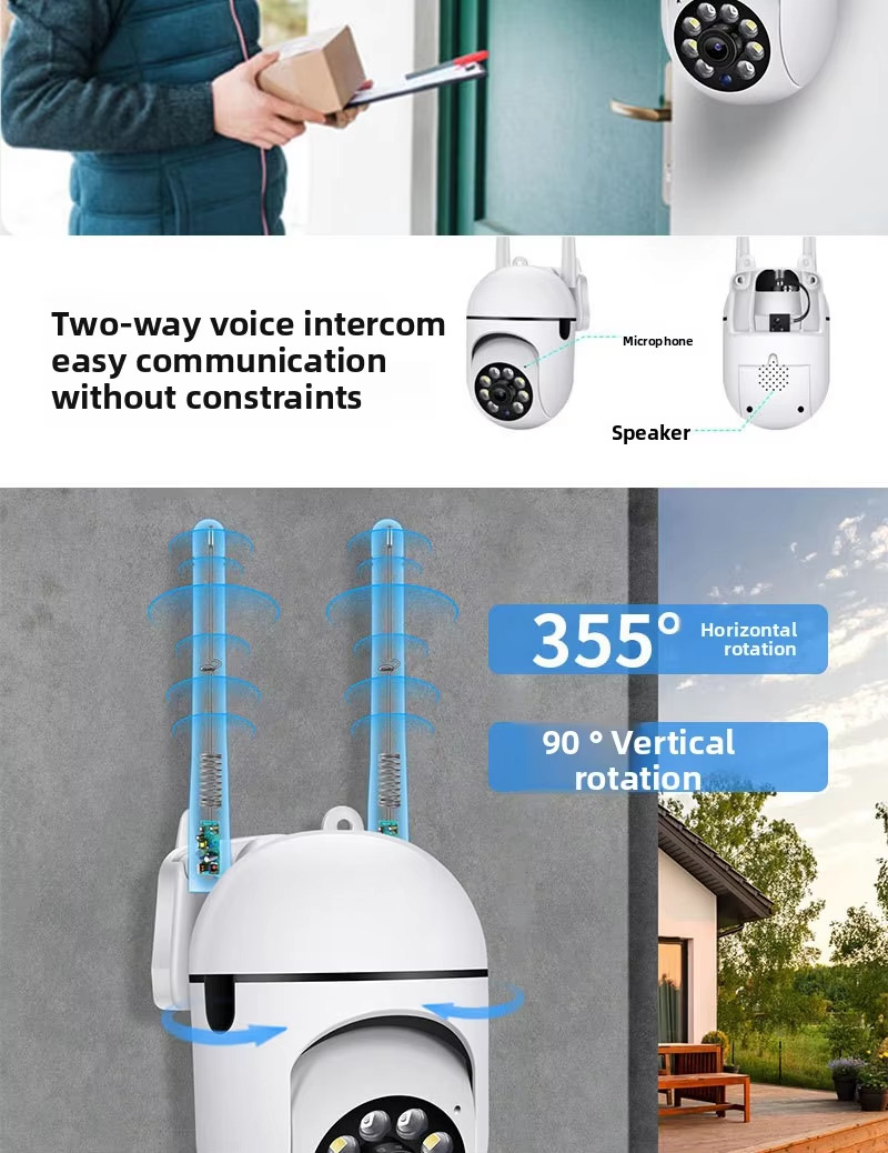 Two-way voice intercomeasycommunicationwithout constraints