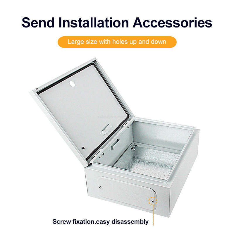 Heavy Duty Waterproof IP65 Metal Electrical Panel Box Lockable Stainless Steel Distribution Enclosure Cabinet for Industrial Control OEM ODM