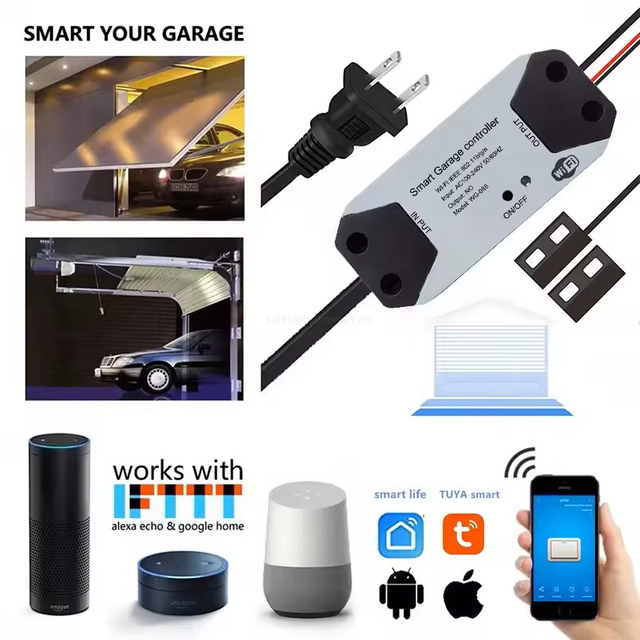 WiFi Smart Garage Door Opener Automatic Remote Control Gate Controller