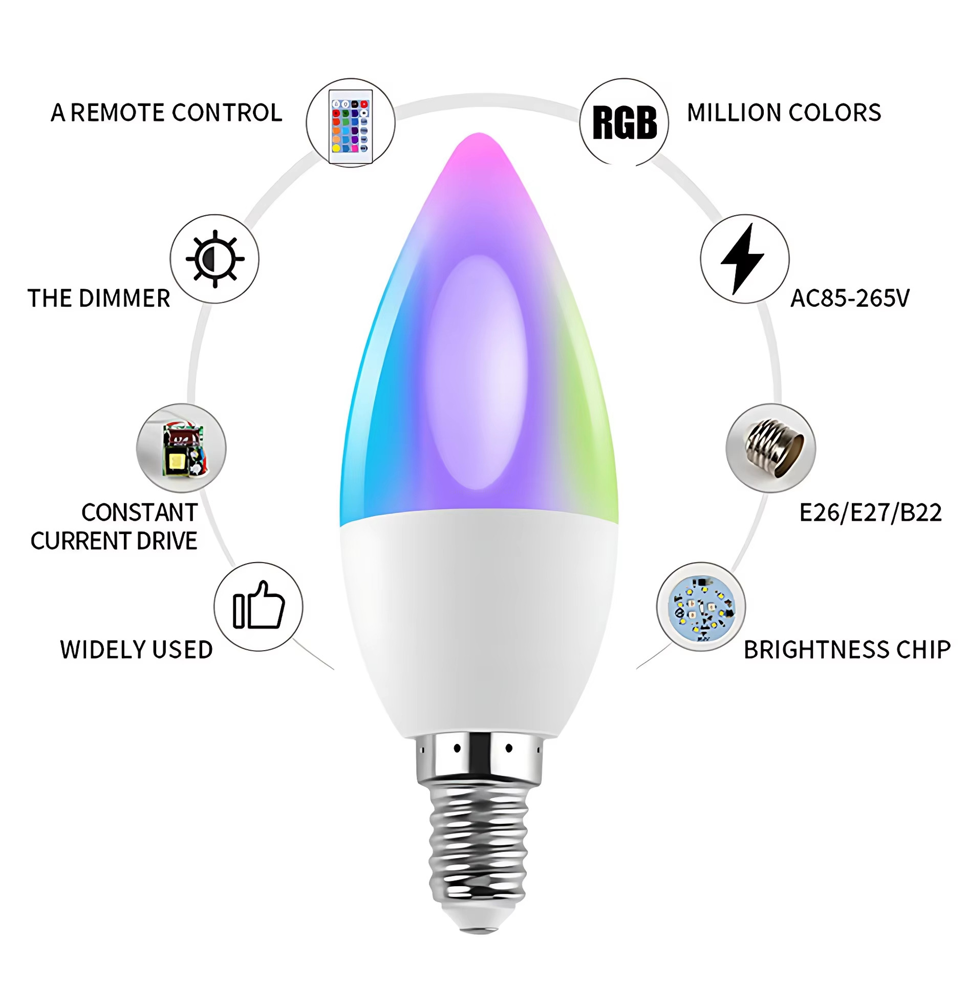 30000H Long Life Smart RGBW Lamp