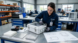 industrial electrical enclosure selection engineering team reviewing specs.jpg
