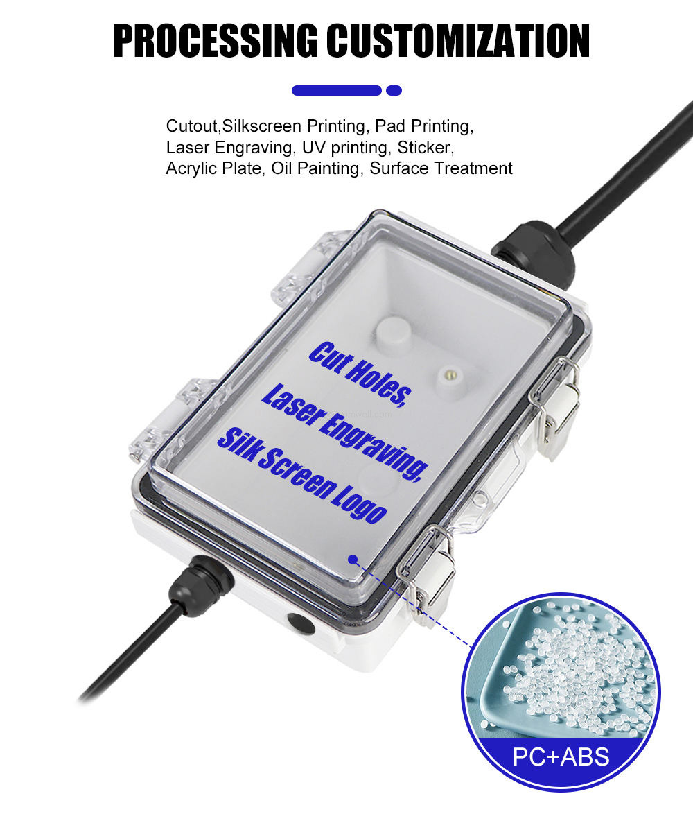 Outdoor Waterproof Plastic Junction Box IP65 Rated Electrical Enclosure for Industrial and Home Use