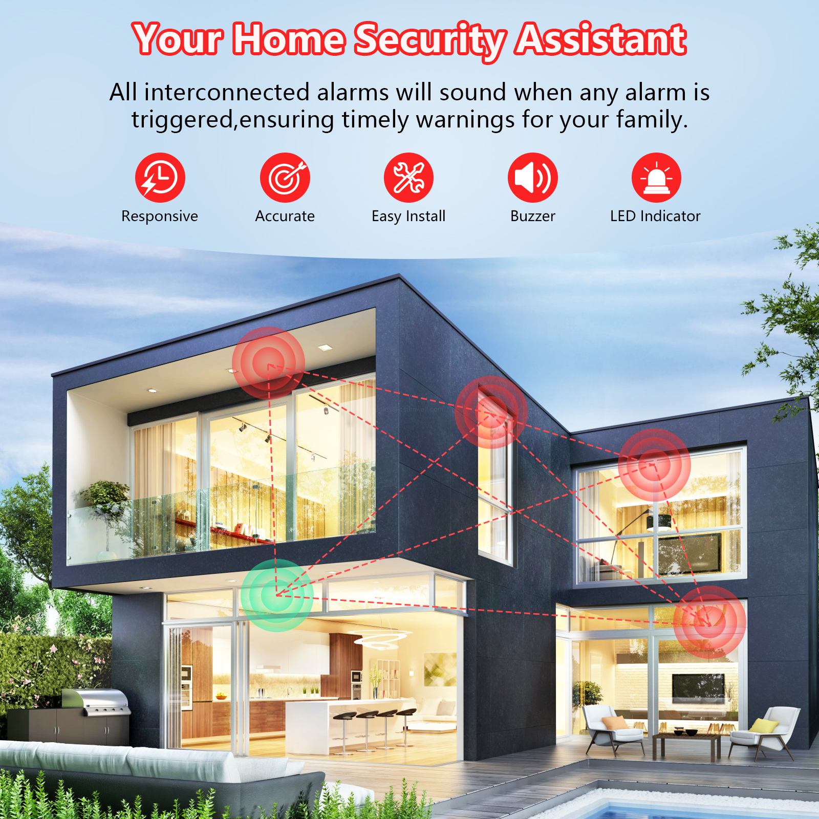 customizable battery smoke alarm