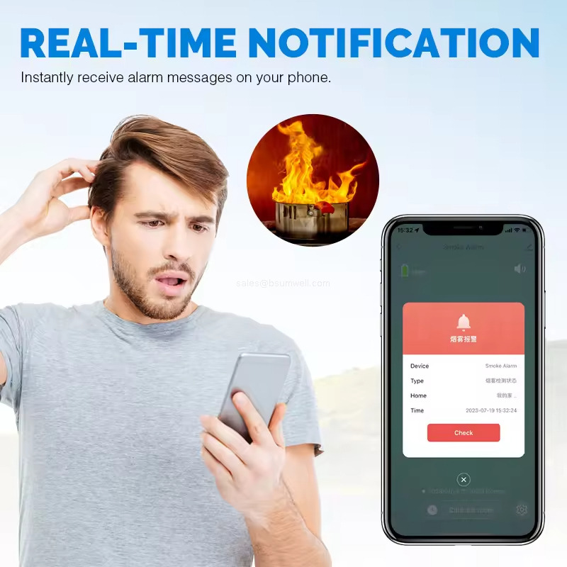 Tuya app smoke detector