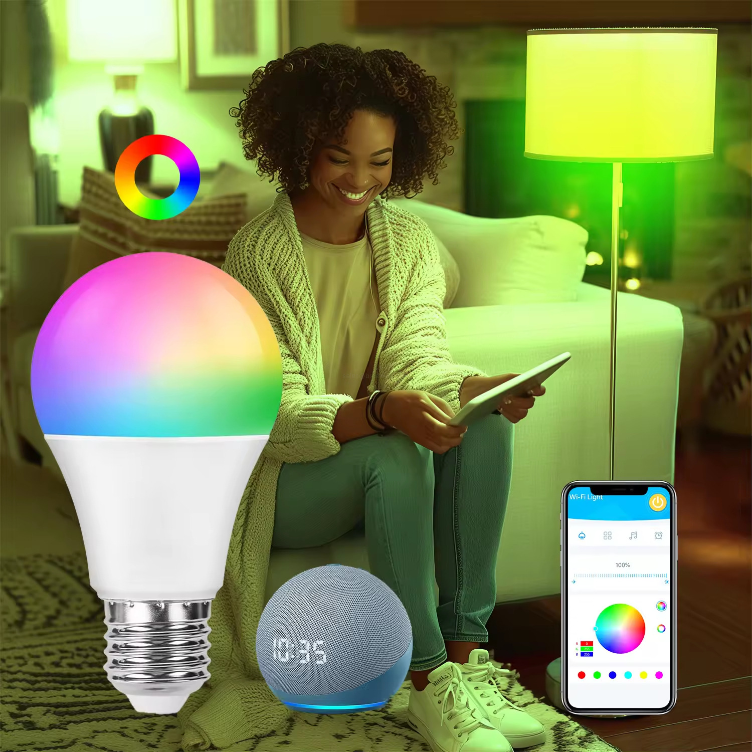 A19-E26 RGB smart LED bulb