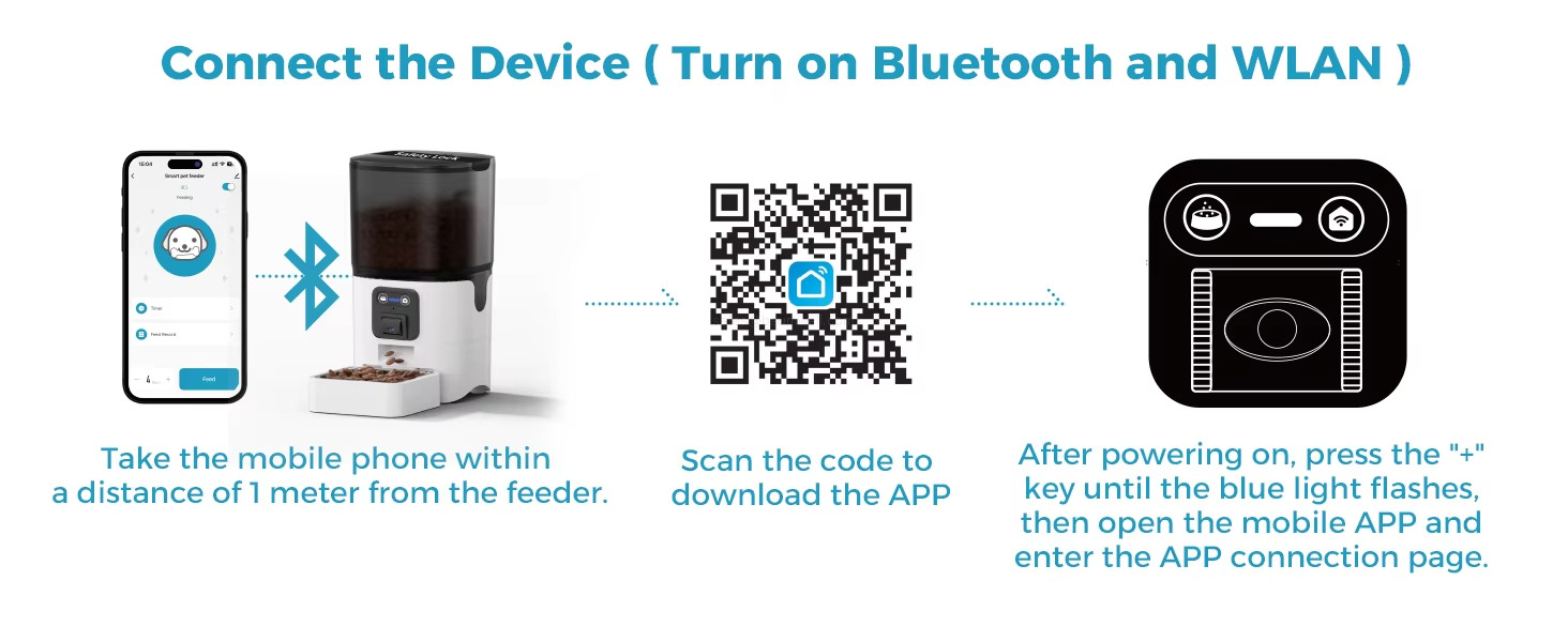 Connect the Device(Turn on Bluetooth and WLAN )