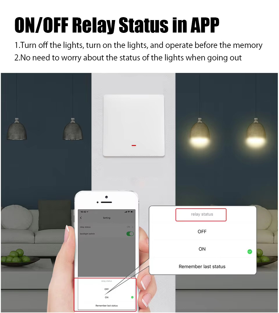 ON/OFF Relay Status in APP