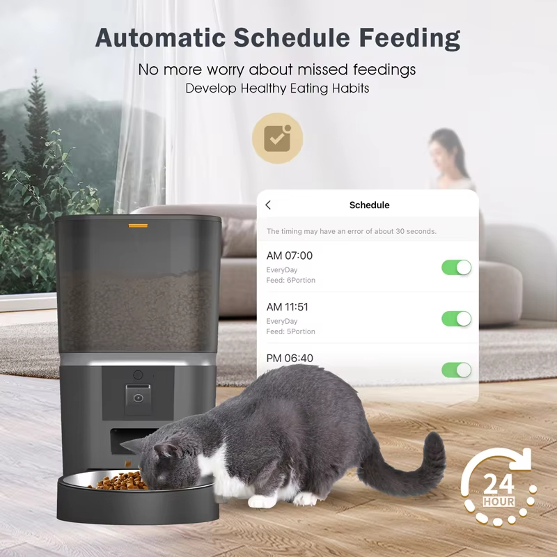 Automatic Schedule FeedingNo more worry about missed feedingsDevelop Healthy Eating Habits