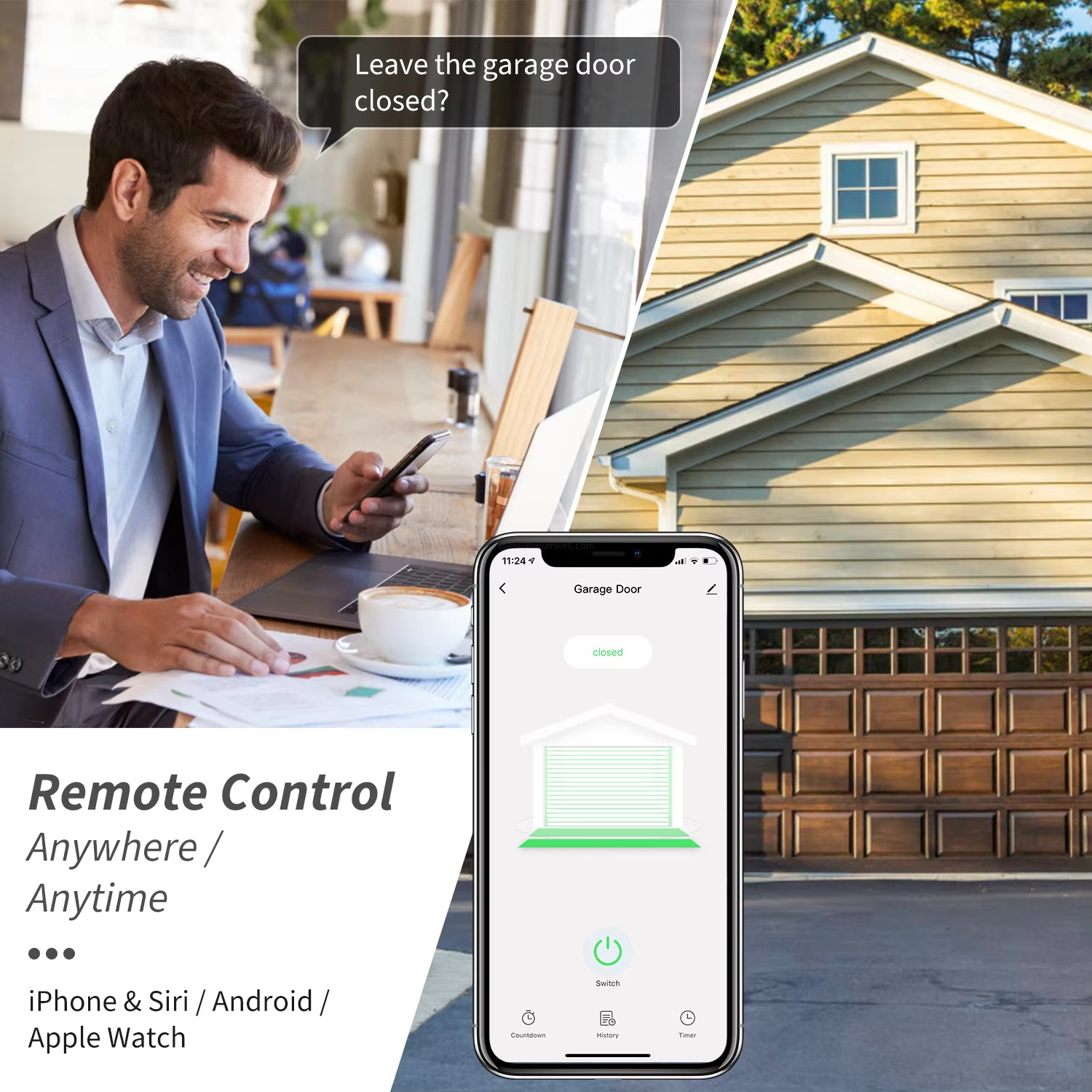 Remote ControlAnywhere /AnytimeiPhone & Siri/Android /Apple Watch