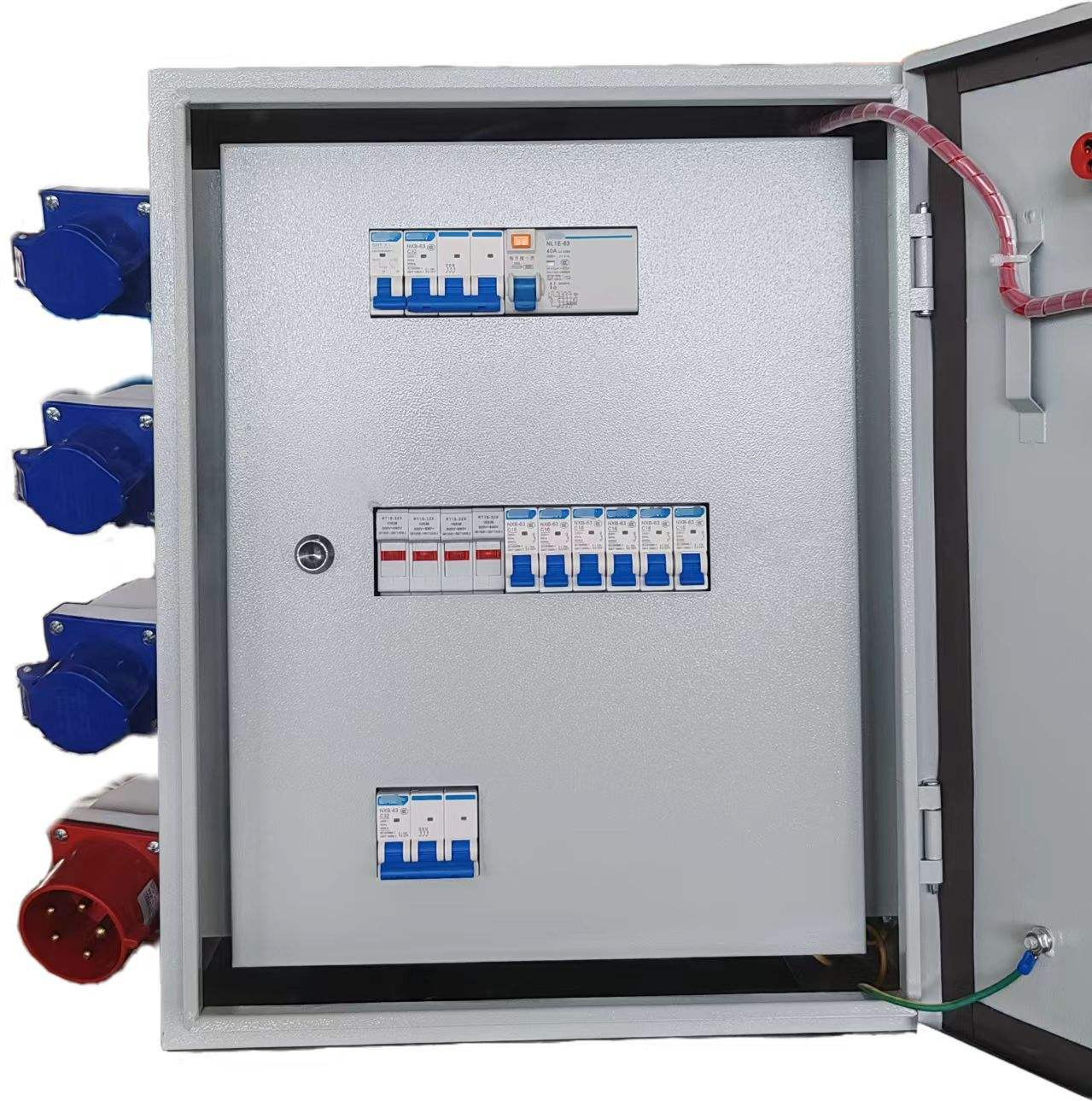 IP65 Waterproof Electrical Junction Box Corrosion Proof Steel Enclosure Industrial Plug Wall Socket Box For Outdoor Power Distribution