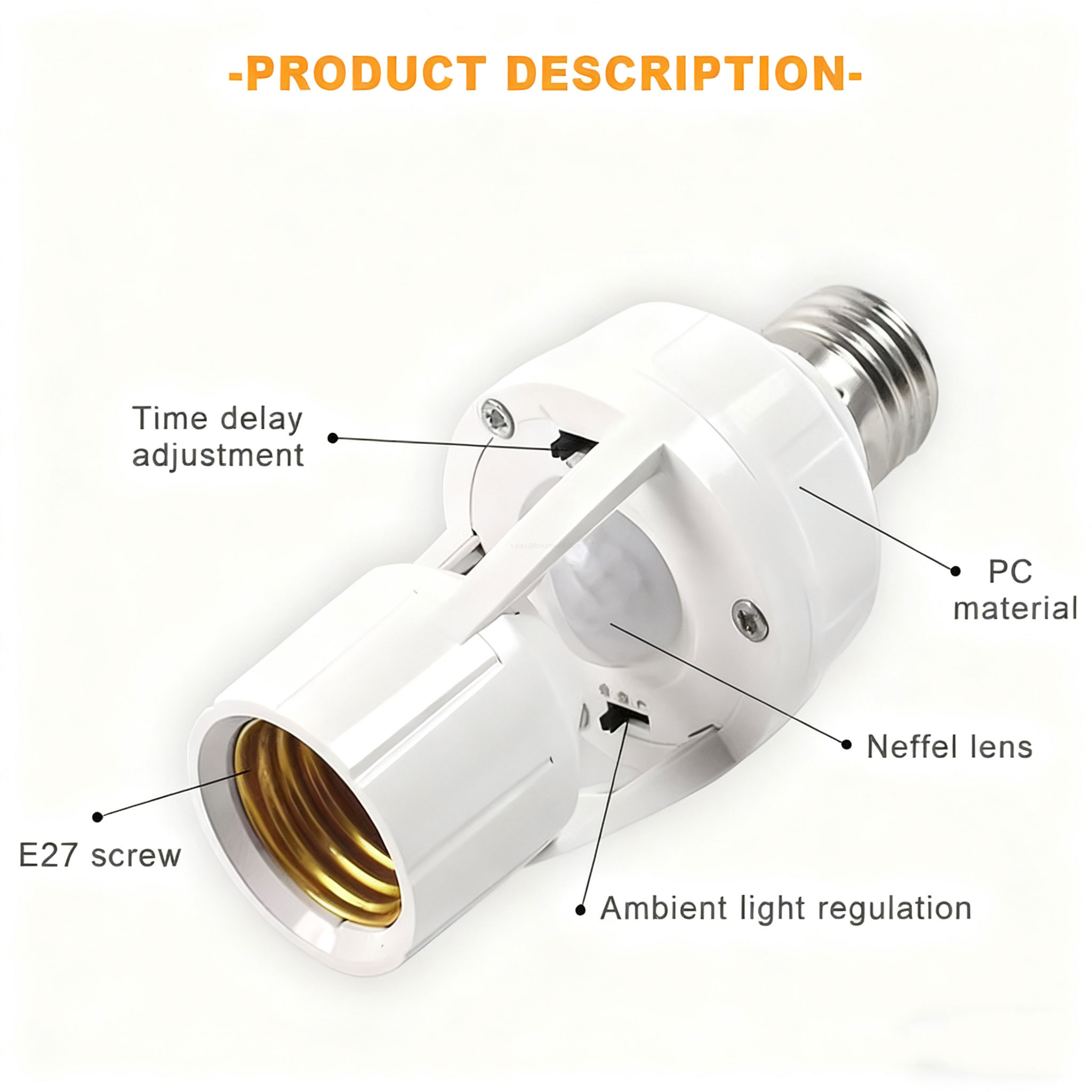 PIR Motion Sensor Lamp Holders