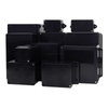 IP67 Waterproof Junction Box Black ABS Plastic Industrial Electrical Enclosure Outdoor Electronics Project Case With Mounting Flange 200x120x75mm