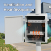 Outdoor Enclosure 16x11x6 Waterproof Junction Box Vented WiFi Project Case with 12V Cooling Fan