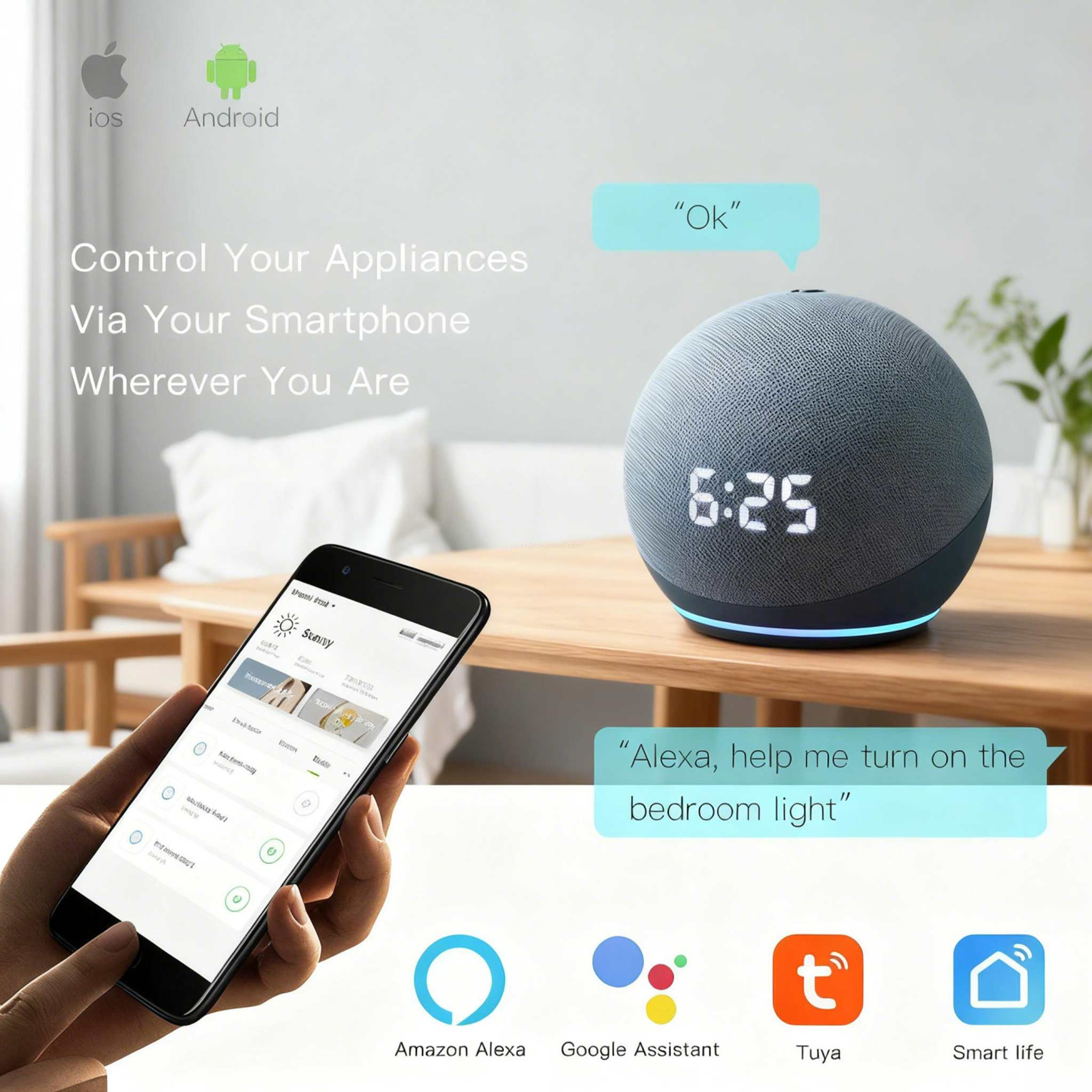 Bsumwell WiFi Smart Light Touch Switch