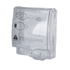 IP66 Waterproof Transparent Wall Switch Socket Cover Weatherproof Single Gang Outdoor Electrical Plug Protective Box for Bathroom and Outside Wall Siding