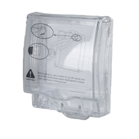 IP66 Waterproof Transparent Wall Switch Socket Cover Weatherproof Single Gang Outdoor Electrical Plug Protective Box for Bathroom and Outside Wall Siding
