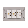 Brazil Standard Light Switch and Socket Combo Dual 20A Electrical Outlet with Integrated Wall Switch Panel for Horizontal and Vertical Installation