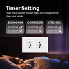 Brazil Standard Smart WiFi Wall Socket 16A Duplex Electrical Outlet Tempered Glass Panel Work with Tuya Smart Life Alexa Google Home