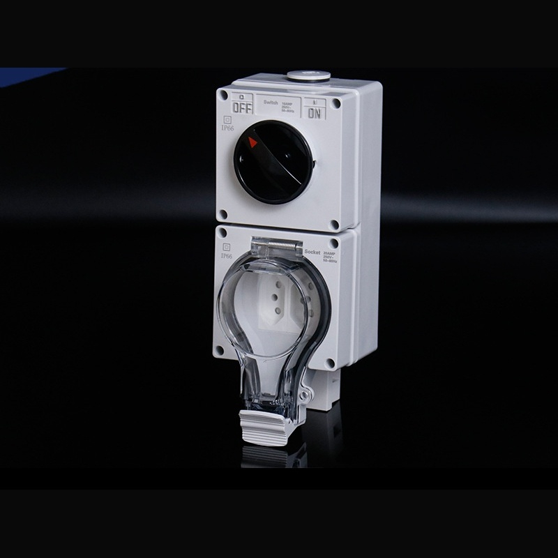switch and socket combo Brazil​ single pole switch N-type outlet
