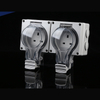 Triple Gang IP66 UK Weatherproof Socket with Switch | 13A British Plug for Industrial Outdoor Power Distribution