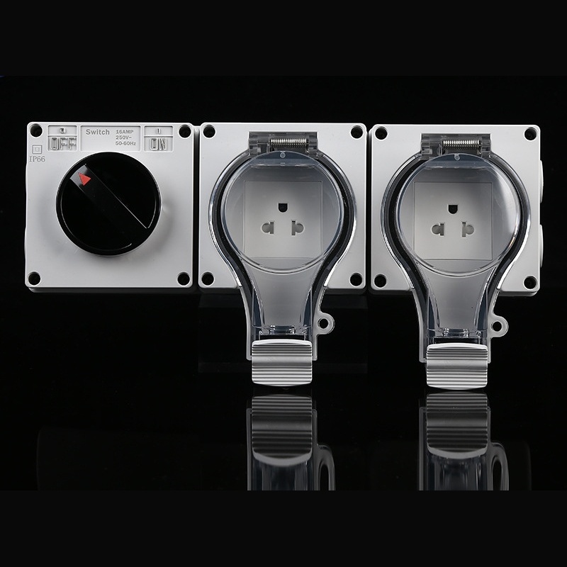 UL approved switch socket combo industrial job site power outlet