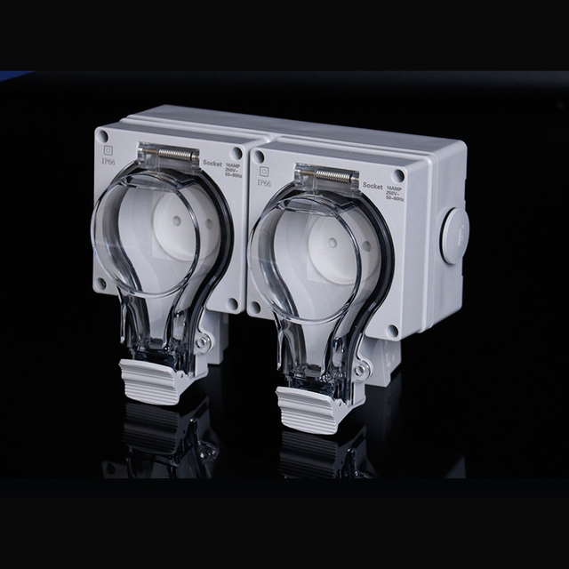 GOST-R approved dual outlet​ workshop industrial power socket