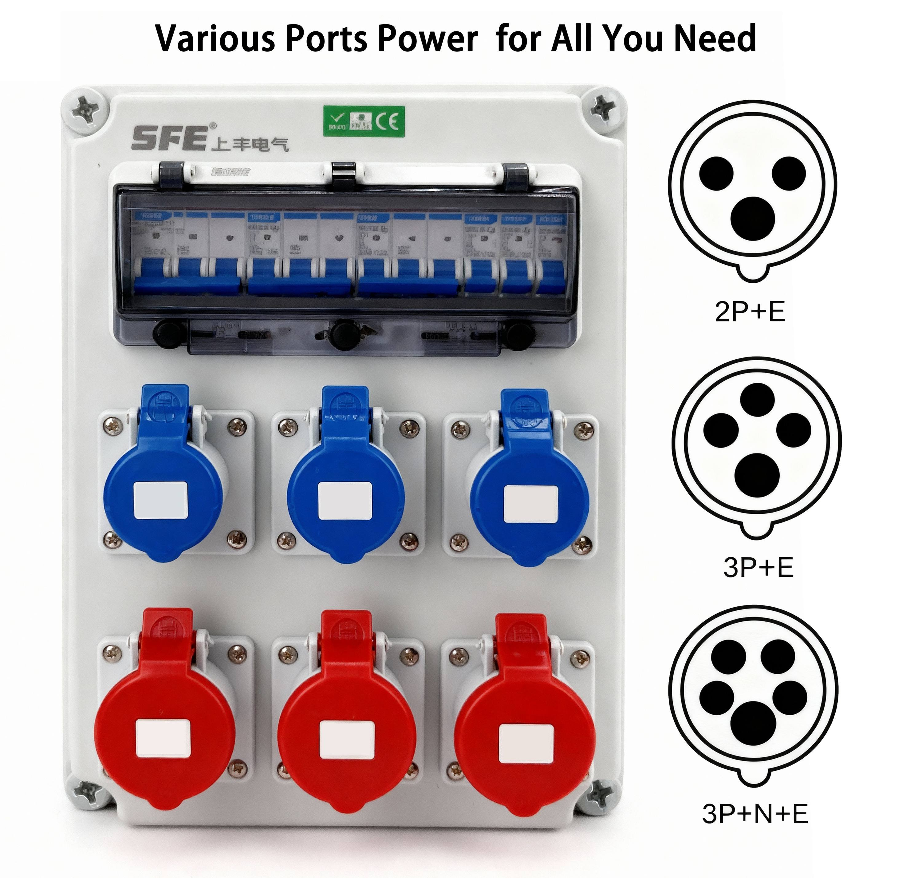 IP44 Waterproof Industrial Socket Box