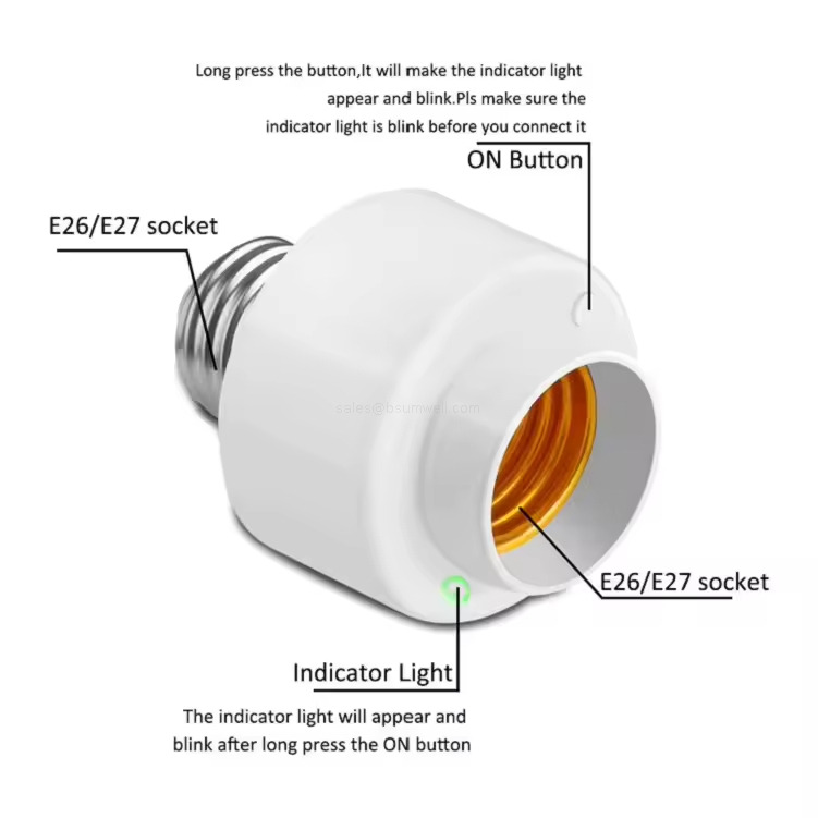 Timer Switch WiFi Lamp Socket