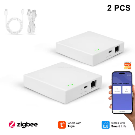 Wired Zigbee Multi Mode Gateway 128 Devices Local Automation 200m Range Millisecond Response